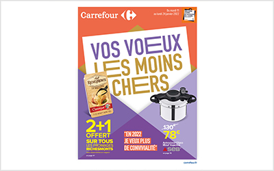 Voeux les moins cher Carrefour